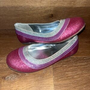Gymboree Glittery Pink and Purple Dress Shoes